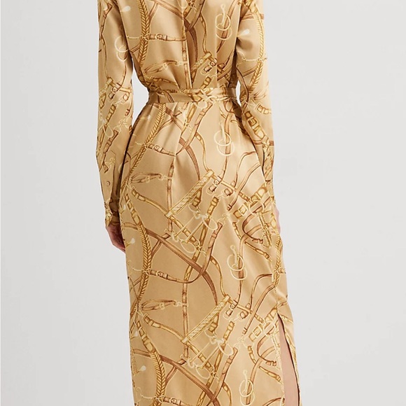 Lauren Ralph Lauren Equestrian-Print Twill Shirtdress, size 2 - Picture 4 of 10